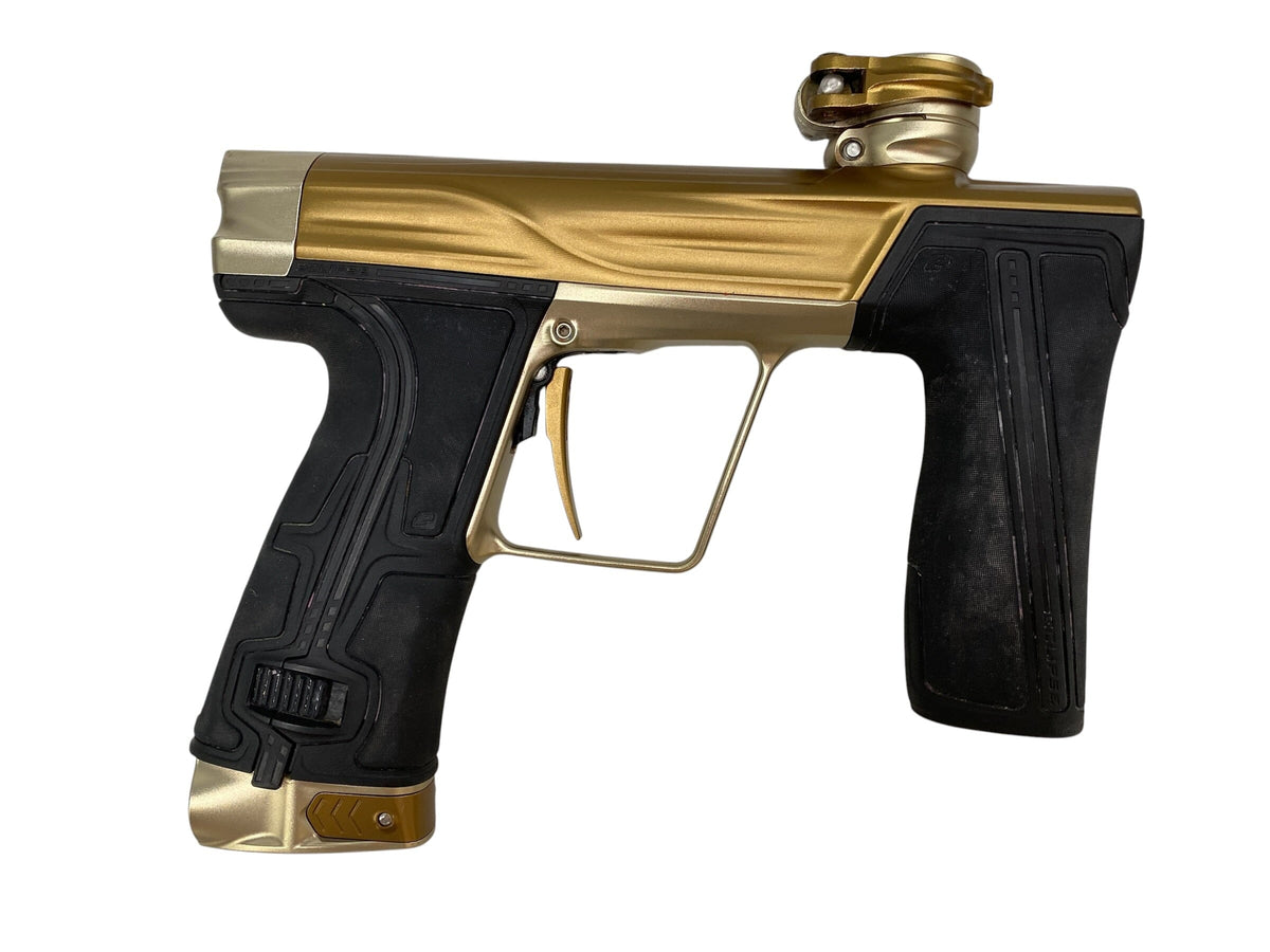 Used Planet Eclipse Geo R5 Bronze/Gold Paintball Gun Paintball Gun from CPXBrosPaintball Buy/Sell/Trade Paintball Markers, New Paintball Guns, Paintball Hoppers, Paintball Masks, and Hormesis Headbands