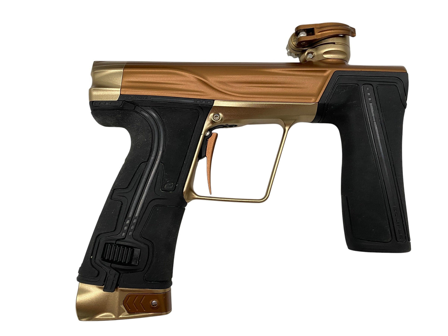 Used Planet Eclipse Geo R5 Brown/Bronze Paintball Gun Paintball Gun from CPXBrosPaintball Buy/Sell/Trade Paintball Markers, New Paintball Guns, Paintball Hoppers, Paintball Masks, and Hormesis Headbands