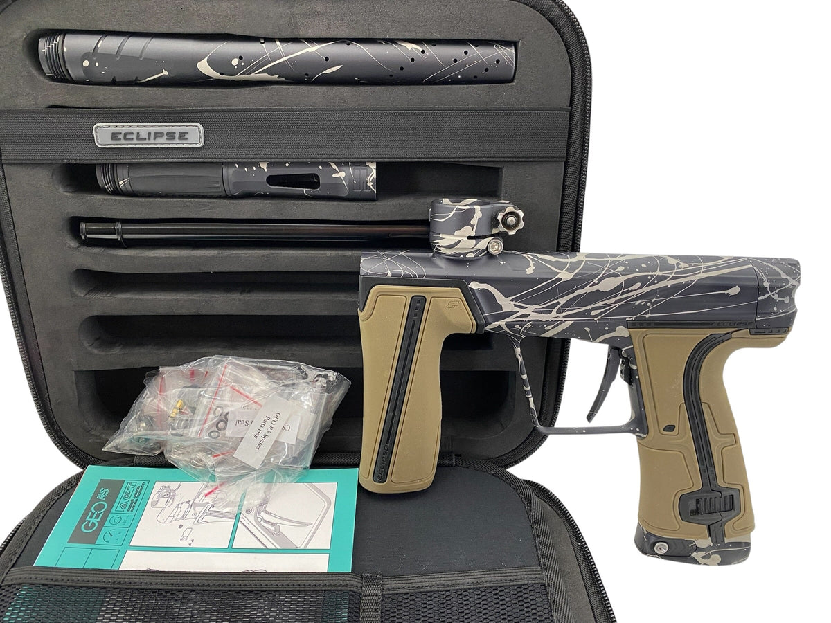 Used Planet Eclipse Geo R5 Custom Splash Paintball Gun Paintball Gun from CPXBrosPaintball Buy/Sell/Trade Paintball Markers, New Paintball Guns, Paintball Hoppers, Paintball Masks, and Hormesis Headbands