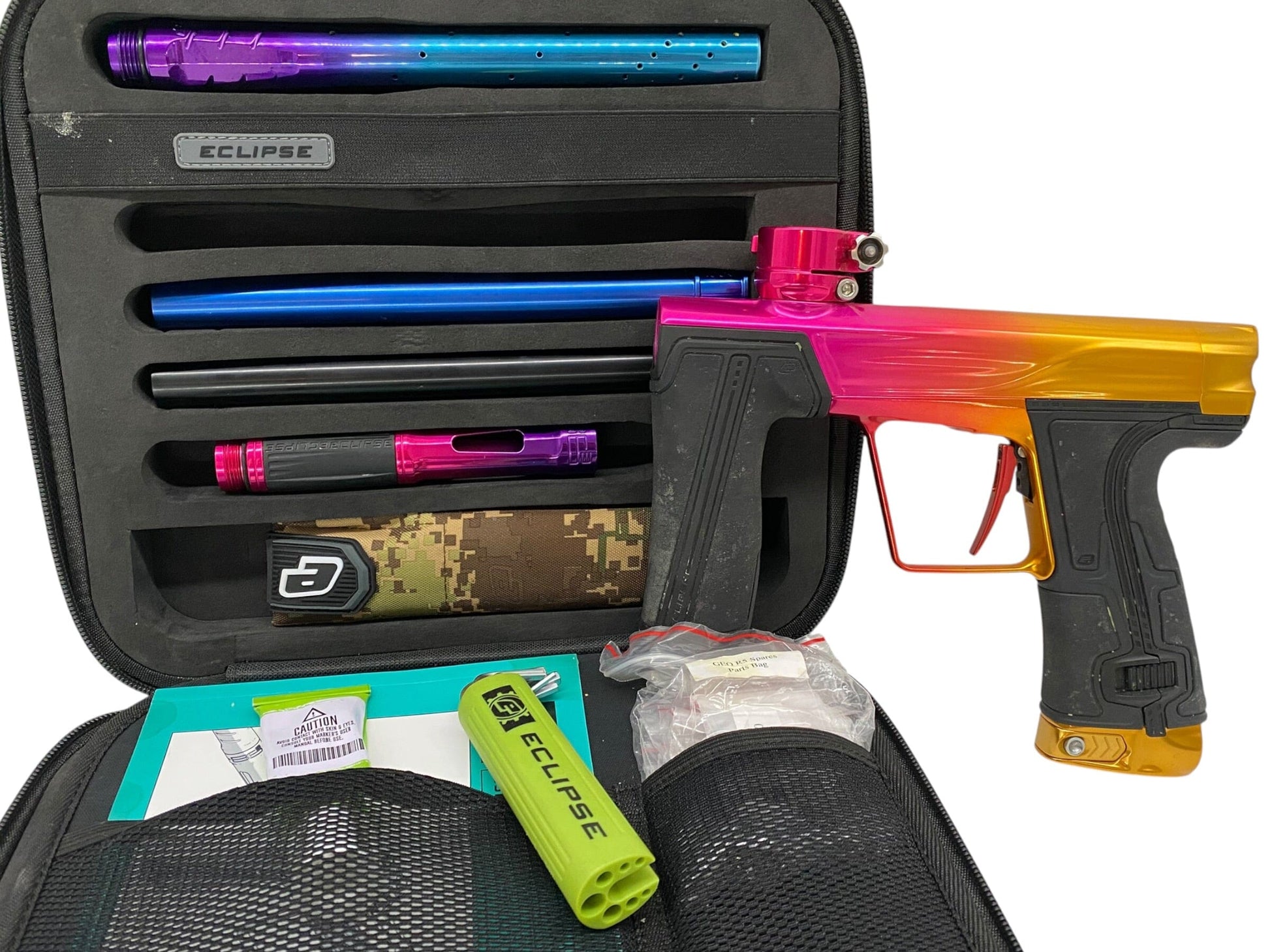 Used Planet Eclipse Geo R5 Gloss Fade Paintball Gun Paintball Gun from CPXBrosPaintball Buy/Sell/Trade Paintball Markers, New Paintball Guns, Paintball Hoppers, Paintball Masks, and Hormesis Headbands