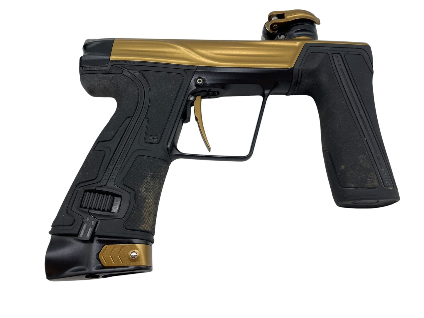 Used Planet Eclipse Geo R5 Gold/Black Paintball Gun Paintball Gun from CPXBrosPaintball Buy/Sell/Trade Paintball Markers, New Paintball Guns, Paintball Hoppers, Paintball Masks, and Hormesis Headbands
