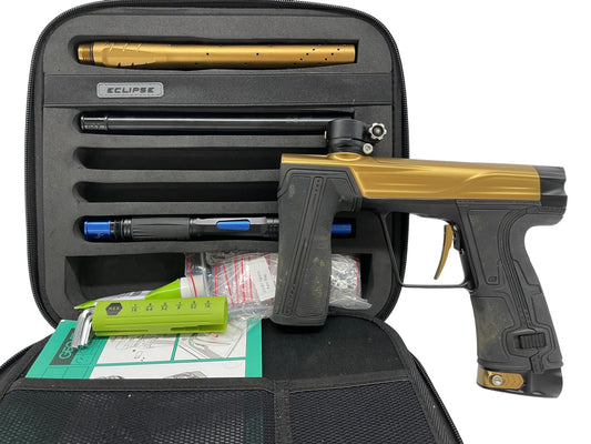 Used Planet Eclipse Geo R5 Gold/Black Paintball Gun Paintball Gun from CPXBrosPaintball Buy/Sell/Trade Paintball Markers, New Paintball Guns, Paintball Hoppers, Paintball Masks, and Hormesis Headbands