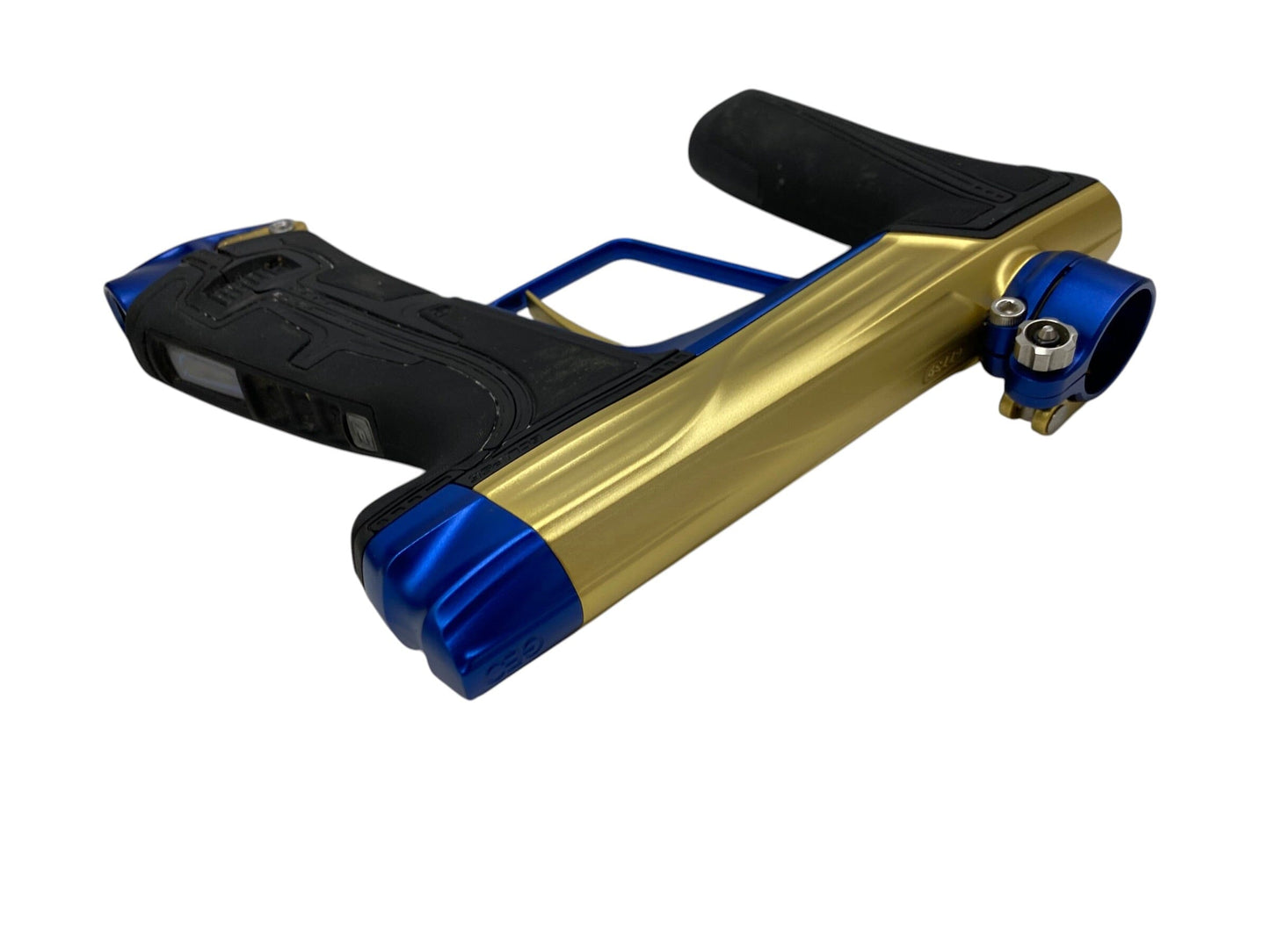 Used Planet Eclipse Geo R5 Gold/Blue Paintball Gun Paintball Gun from CPXBrosPaintball Buy/Sell/Trade Paintball Markers, New Paintball Guns, Paintball Hoppers, Paintball Masks, and Hormesis Headbands