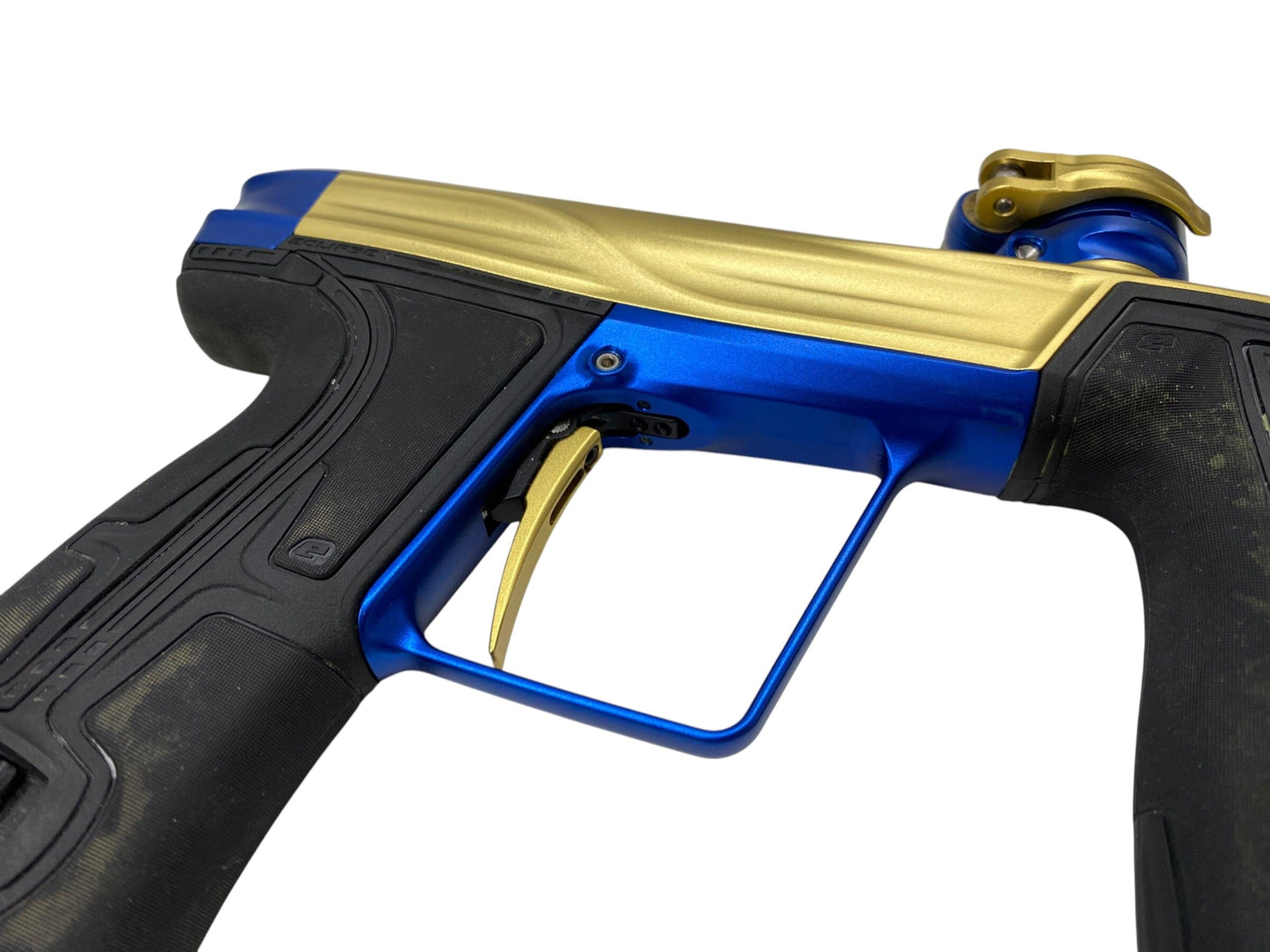 Used Planet Eclipse Geo R5 Gold/Blue Paintball Gun Paintball Gun from CPXBrosPaintball Buy/Sell/Trade Paintball Markers, New Paintball Guns, Paintball Hoppers, Paintball Masks, and Hormesis Headbands