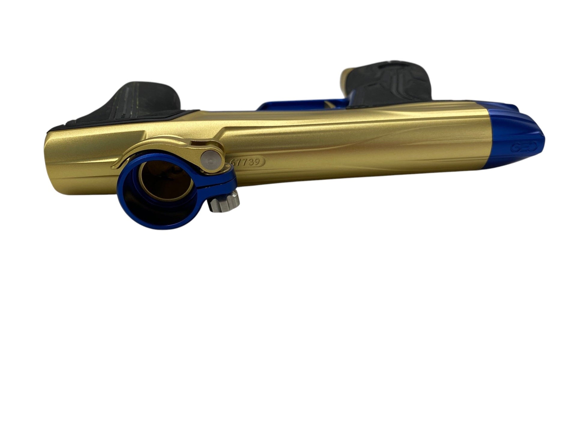 Used Planet Eclipse Geo R5 Gold/Blue Paintball Gun Paintball Gun from CPXBrosPaintball Buy/Sell/Trade Paintball Markers, New Paintball Guns, Paintball Hoppers, Paintball Masks, and Hormesis Headbands