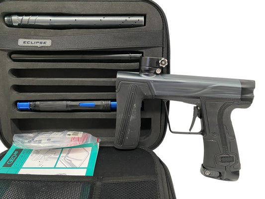 Used Planet Eclipse Geo R5 Grey/Black Paintball Gun Paintball Gun from CPXBrosPaintball Buy/Sell/Trade Paintball Markers, New Paintball Guns, Paintball Hoppers, Paintball Masks, and Hormesis Headbands
