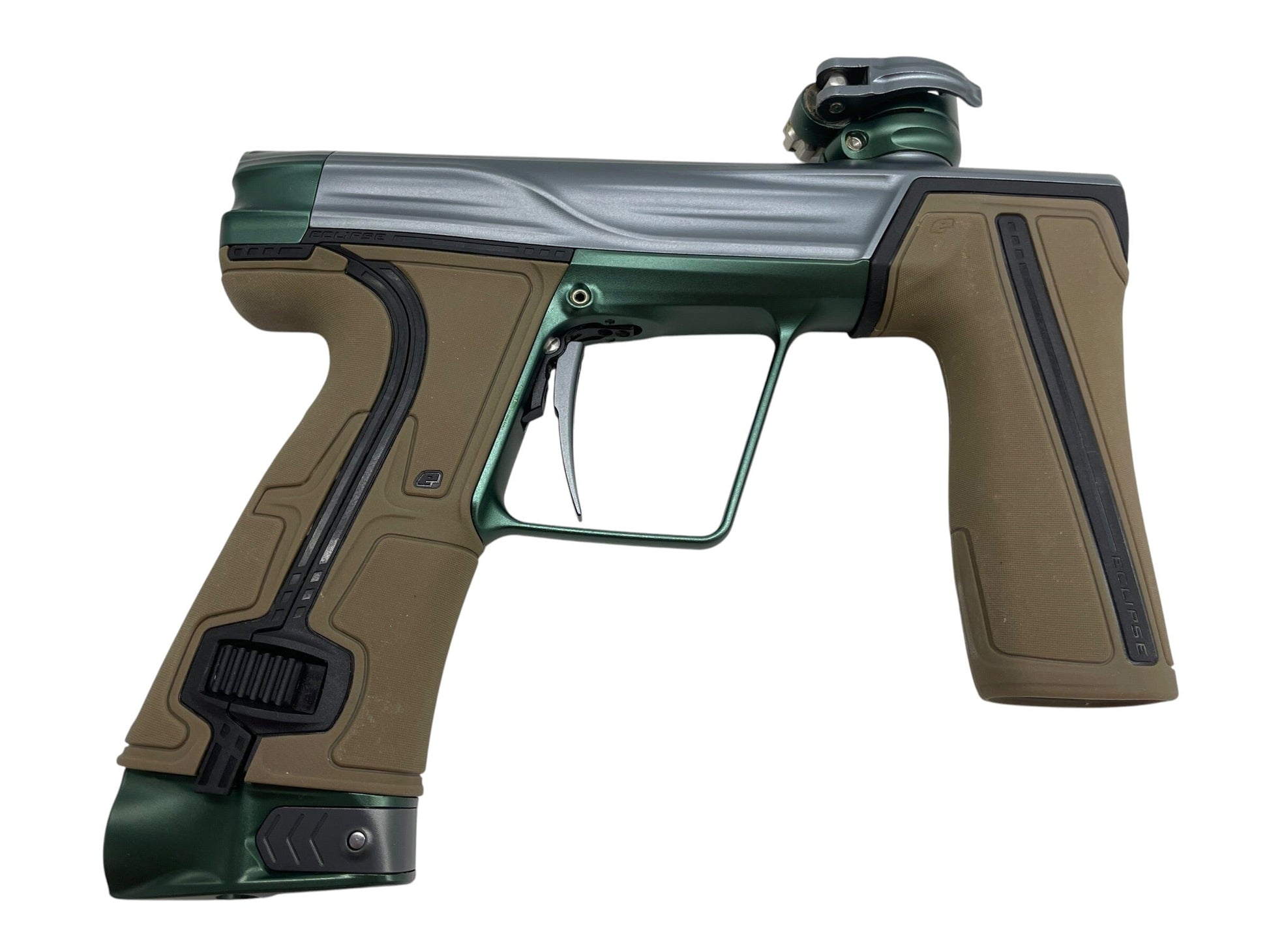 Used Planet Eclipse Geo R5 Grey/British Racing Green Paintball Gun Paintball Gun from CPXBrosPaintball Buy/Sell/Trade Paintball Markers, New Paintball Guns, Paintball Hoppers, Paintball Masks, and Hormesis Headbands