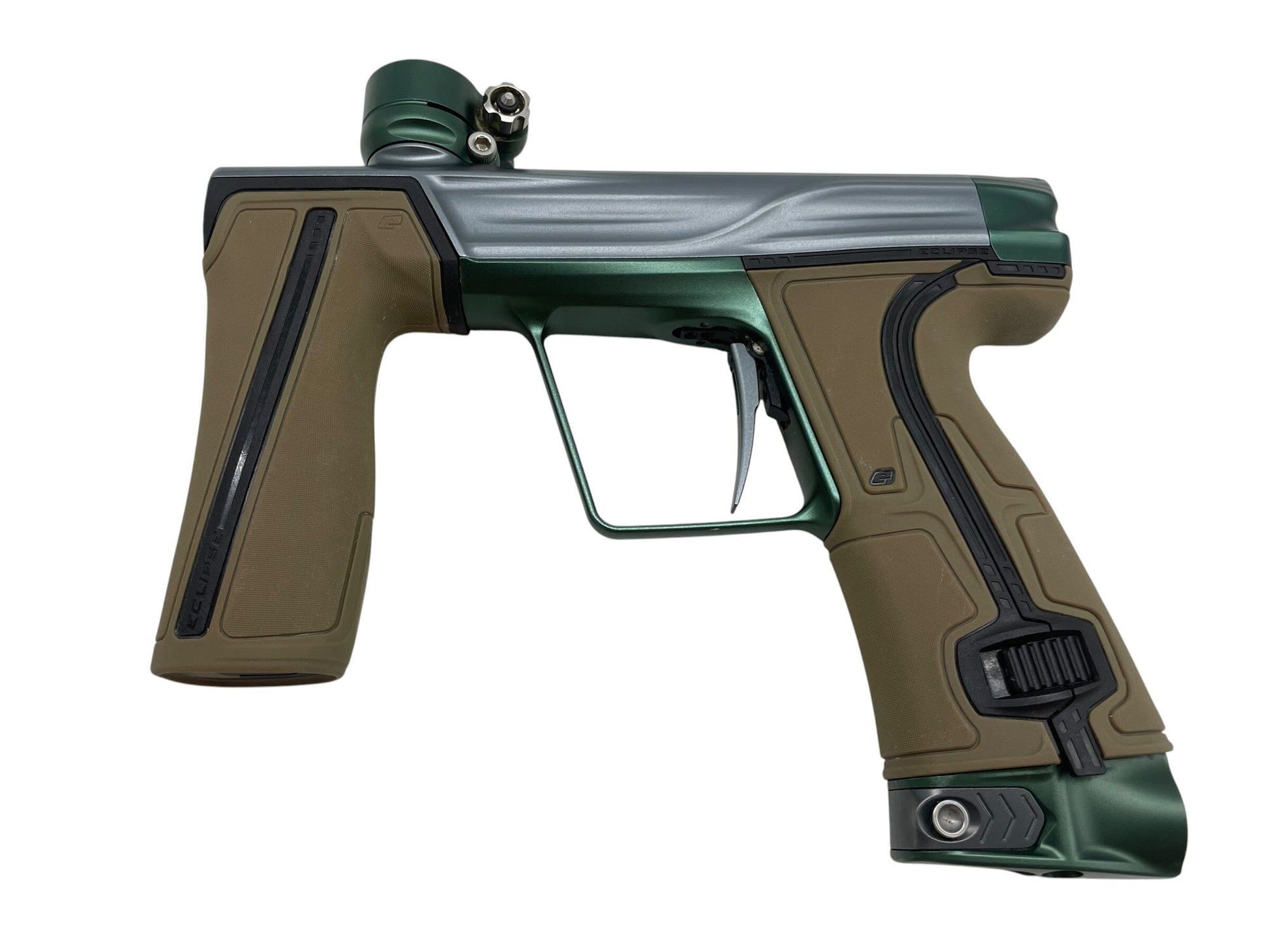 Used Planet Eclipse Geo R5 Grey/British Racing Green Paintball Gun Paintball Gun from CPXBrosPaintball Buy/Sell/Trade Paintball Markers, New Paintball Guns, Paintball Hoppers, Paintball Masks, and Hormesis Headbands
