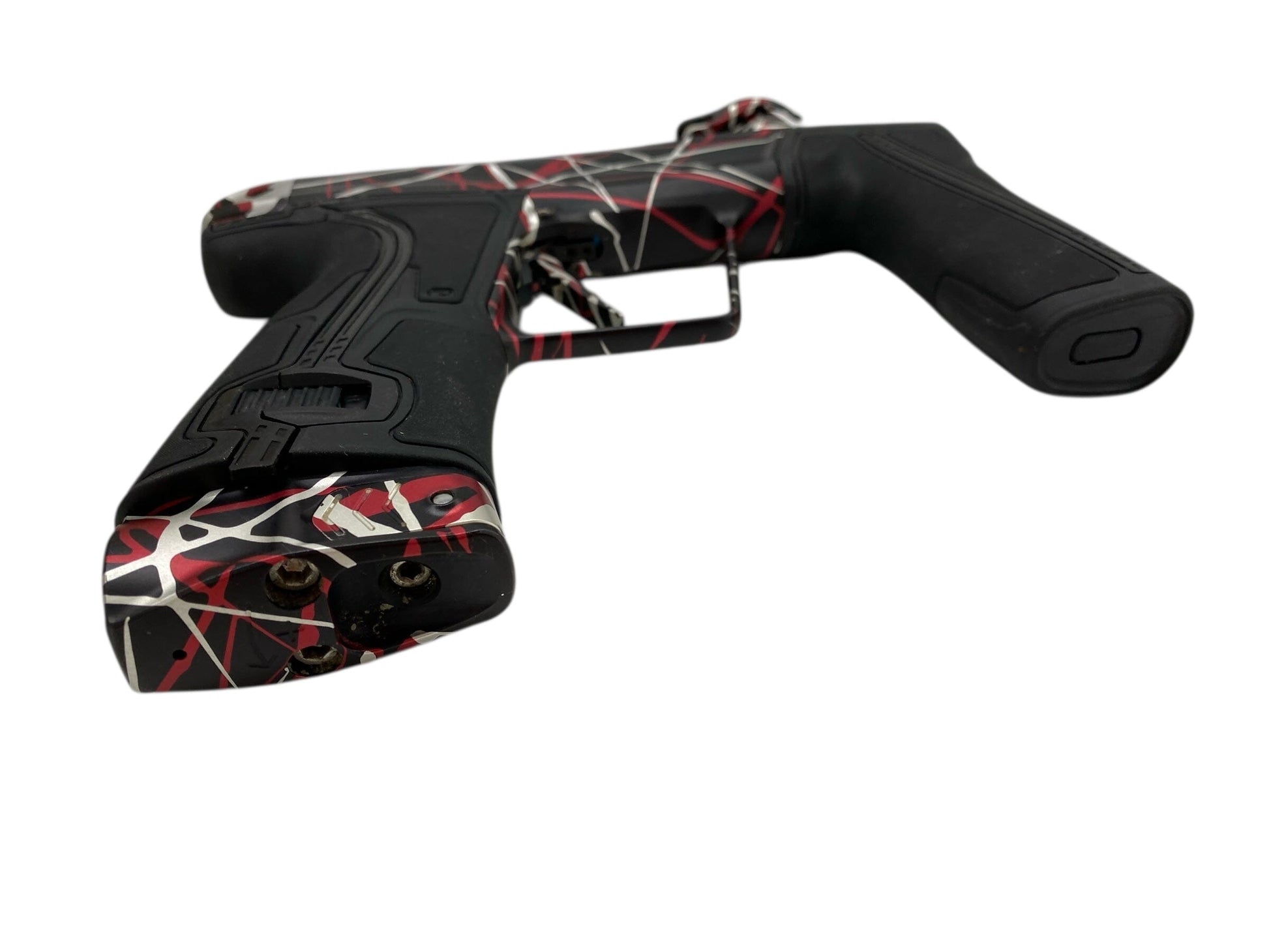 Used Planet Eclipse Geo R5 Paintball Gun Black/Red/White Splash Paintball Gun from CPXBrosPaintball Buy/Sell/Trade Paintball Markers, New Paintball Guns, Paintball Hoppers, Paintball Masks, and Hormesis Headbands