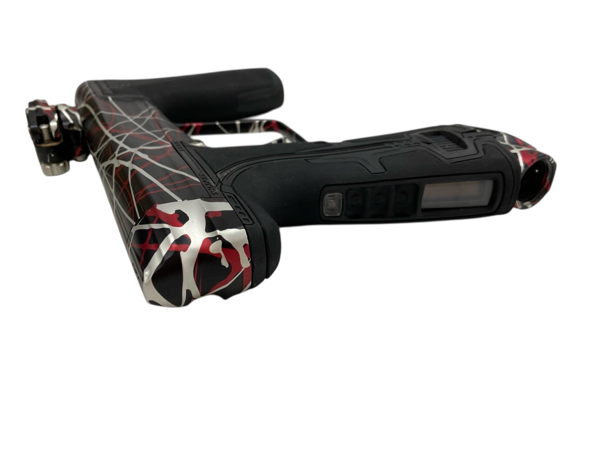 Used Planet Eclipse Geo R5 Paintball Gun Black/Red/White Splash Paintball Gun from CPXBrosPaintball Buy/Sell/Trade Paintball Markers, New Paintball Guns, Paintball Hoppers, Paintball Masks, and Hormesis Headbands