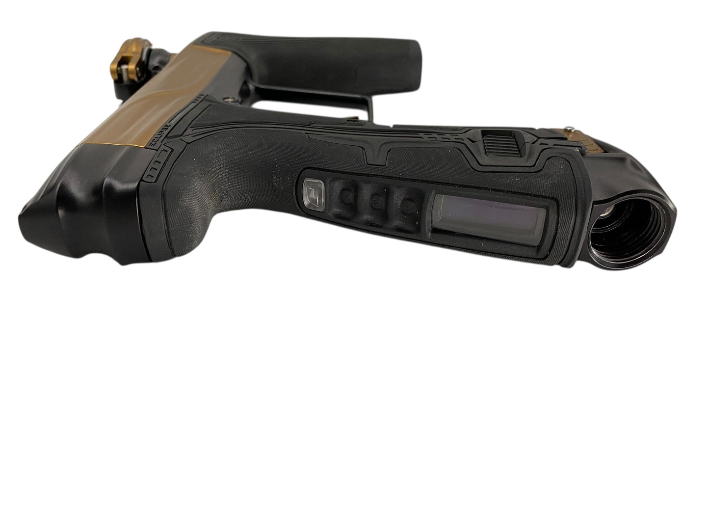 Used Planet Eclipse Geo R5 Paintball Gun Bronze/Black Paintball Gun from CPXBrosPaintball Buy/Sell/Trade Paintball Markers, New Paintball Guns, Paintball Hoppers, Paintball Masks, and Hormesis Headbands