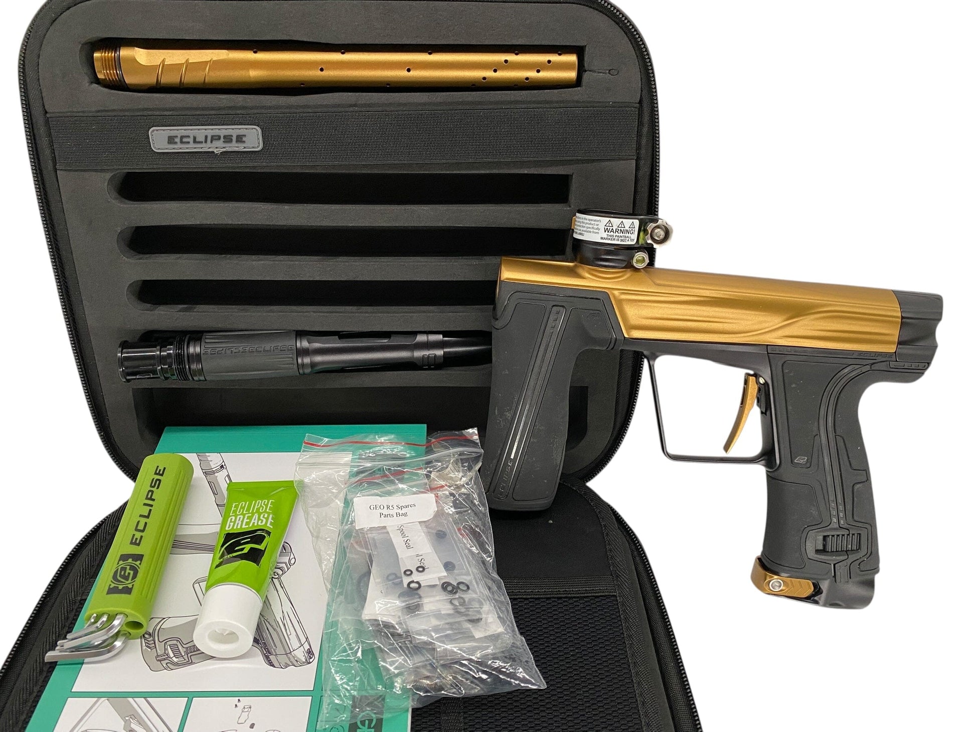 Used Planet Eclipse Geo R5 Paintball Gun Bronze/Black Paintball Gun from CPXBrosPaintball Buy/Sell/Trade Paintball Markers, New Paintball Guns, Paintball Hoppers, Paintball Masks, and Hormesis Headbands