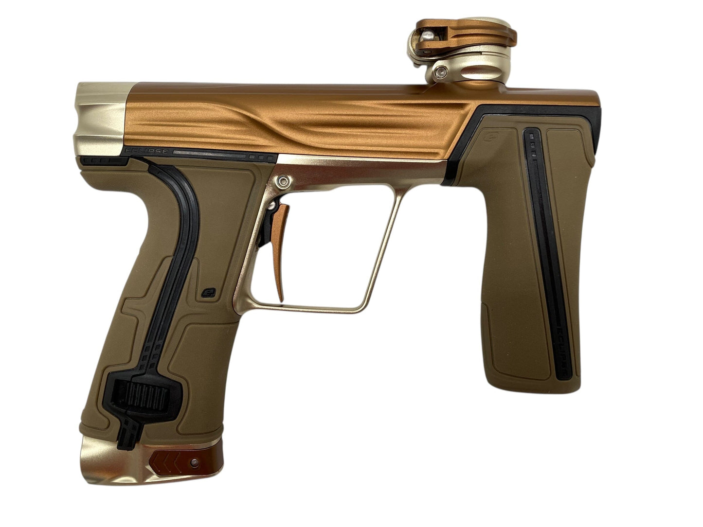 Used Planet Eclipse Geo R5 Paintball Gun Bronze/Black Paintball Gun from CPXBrosPaintball Buy/Sell/Trade Paintball Markers, New Paintball Guns, Paintball Hoppers, Paintball Masks, and Hormesis Headbands