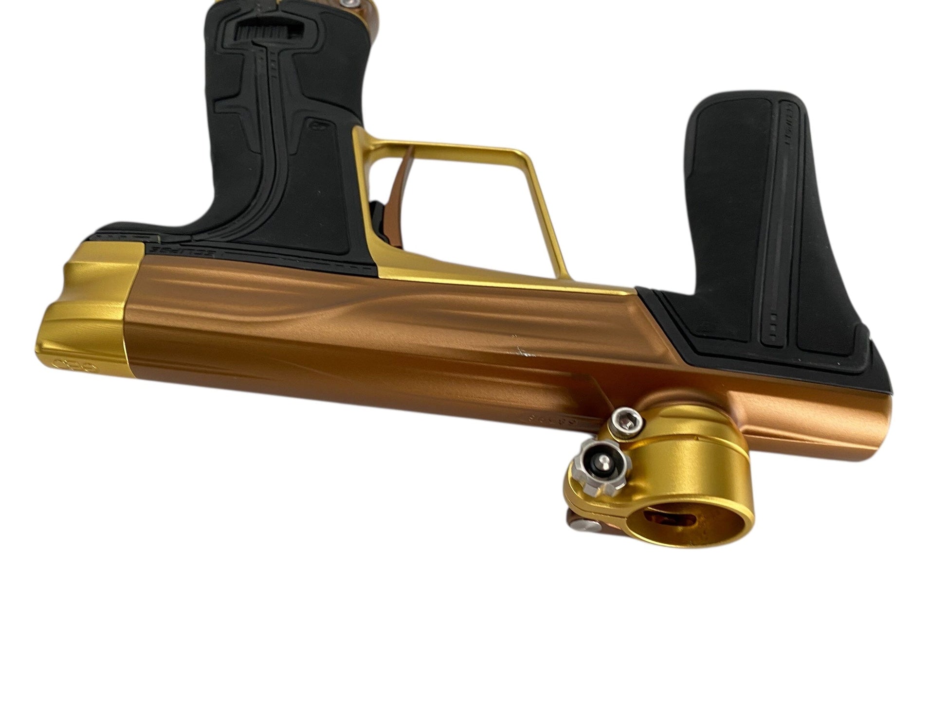 Used Planet Eclipse Geo R5 Paintball Gun Bronze/Gold Paintball Gun from CPXBrosPaintball Buy/Sell/Trade Paintball Markers, New Paintball Guns, Paintball Hoppers, Paintball Masks, and Hormesis Headbands