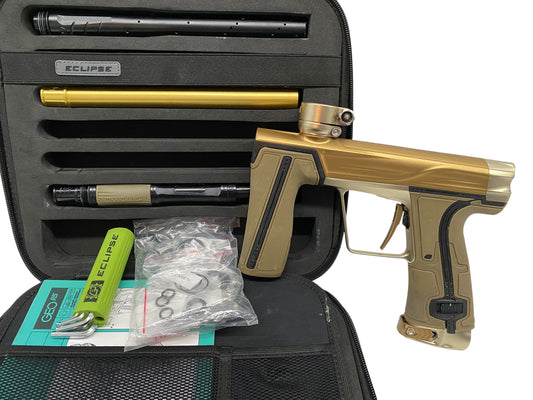 Used Planet Eclipse Geo R5 Paintball Gun : Bronze/Sandstone Paintball Gun from CPXBrosPaintball Buy/Sell/Trade Paintball Markers, New Paintball Guns, Paintball Hoppers, Paintball Masks, and Hormesis Headbands