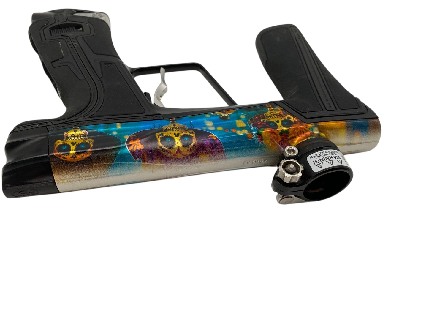 Used Planet Eclipse Geo R5 Paintball Gun Day of the Dead Paintball Gun from CPXBrosPaintball Buy/Sell/Trade Paintball Markers, New Paintball Guns, Paintball Hoppers, Paintball Masks, and Hormesis Headbands