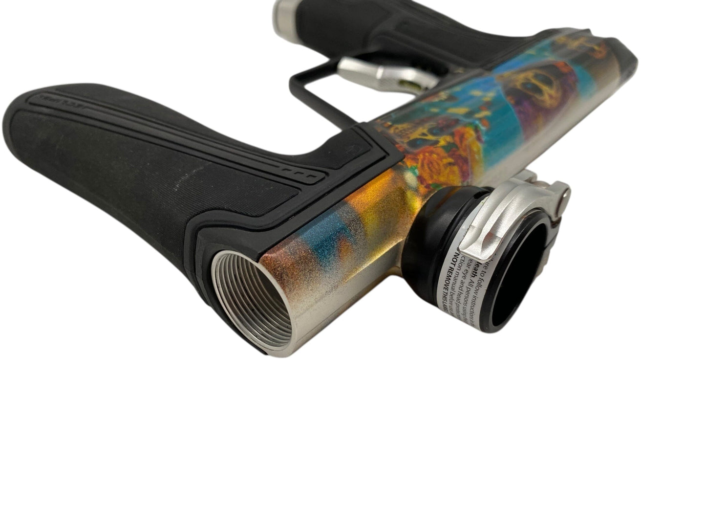 Used Planet Eclipse Geo R5 Paintball Gun Day of the Dead Paintball Gun from CPXBrosPaintball Buy/Sell/Trade Paintball Markers, New Paintball Guns, Paintball Hoppers, Paintball Masks, and Hormesis Headbands