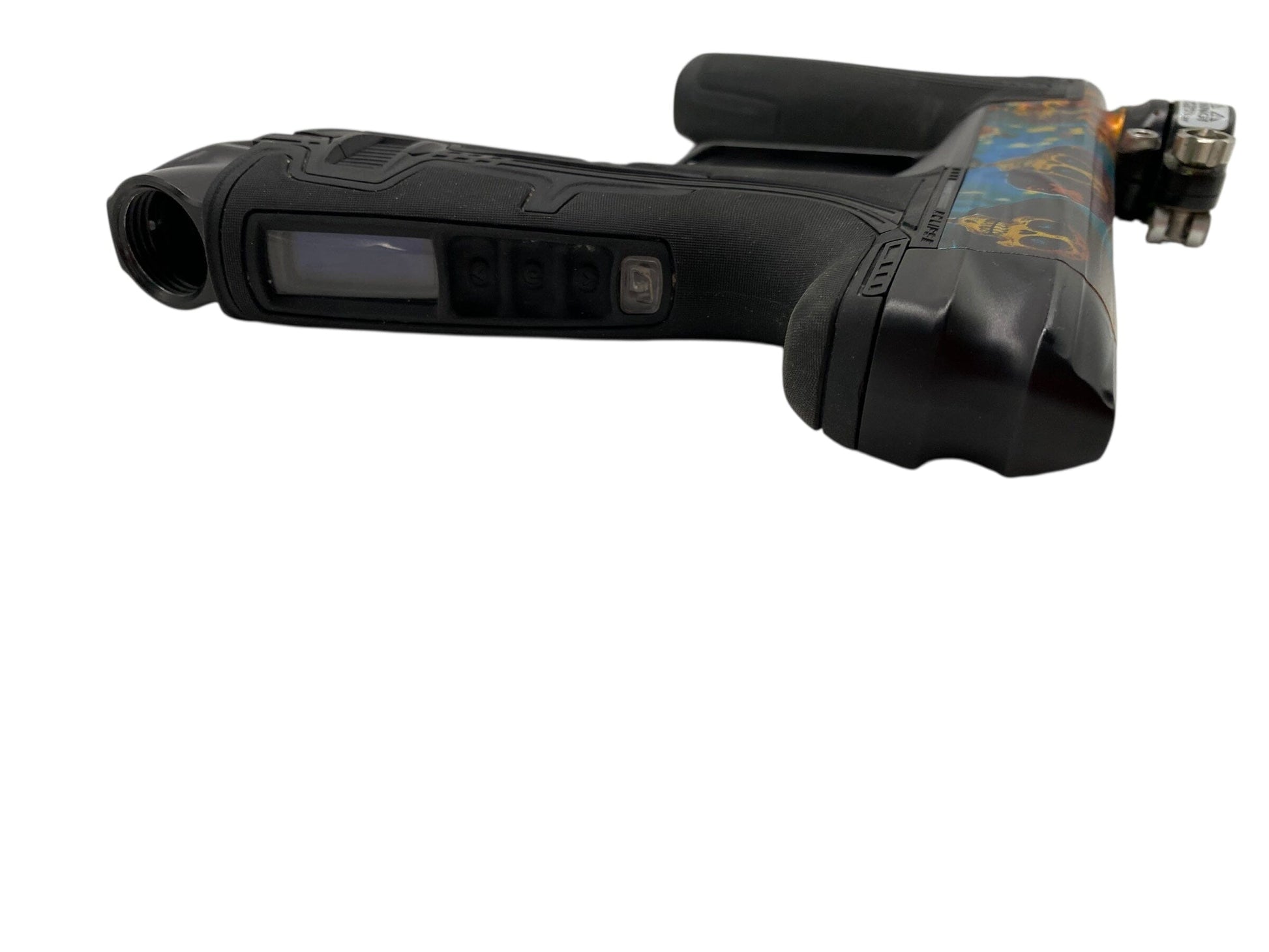 Used Planet Eclipse Geo R5 Paintball Gun Day of the Dead Paintball Gun from CPXBrosPaintball Buy/Sell/Trade Paintball Markers, New Paintball Guns, Paintball Hoppers, Paintball Masks, and Hormesis Headbands