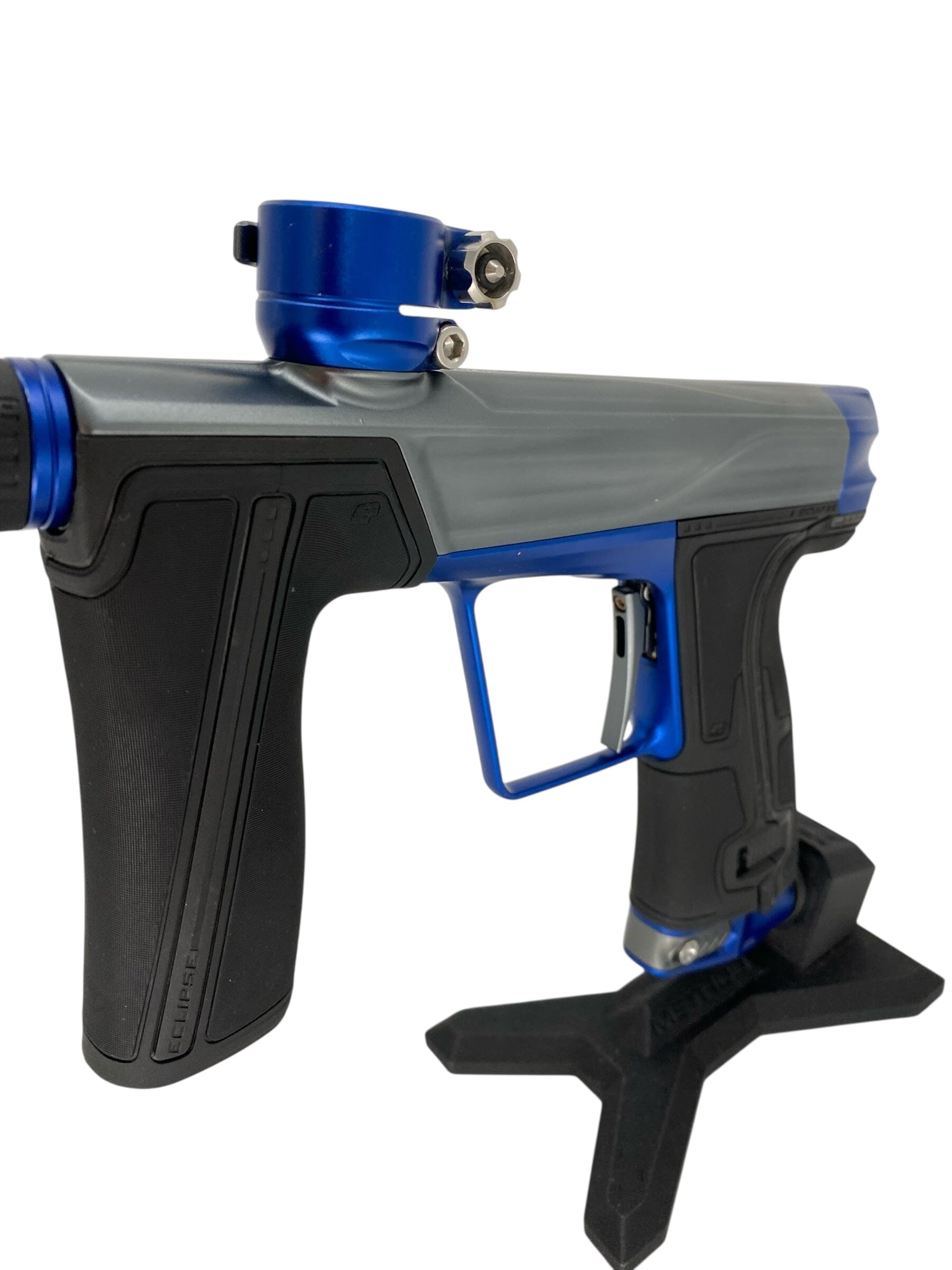 Used Planet Eclipse Geo R5 Paintball Gun Grey/Blue Paintball Gun from CPXBrosPaintball Buy/Sell/Trade Paintball Markers, New Paintball Guns, Paintball Hoppers, Paintball Masks, and Hormesis Headbands