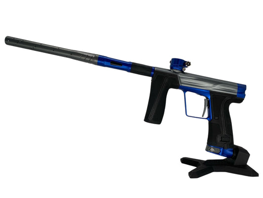 Used Planet Eclipse Geo R5 Paintball Gun Grey/Blue Paintball Gun from CPXBrosPaintball Buy/Sell/Trade Paintball Markers, New Paintball Guns, Paintball Hoppers, Paintball Masks, and Hormesis Headbands