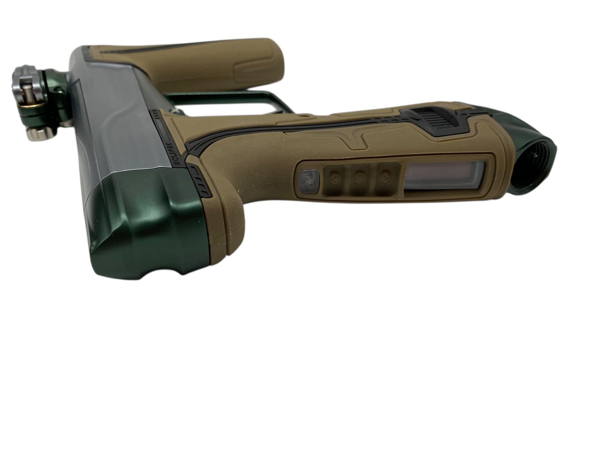 Used Planet Eclipse Geo R5 Paintball Gun Grey/Green Paintball Gun from CPXBrosPaintball Buy/Sell/Trade Paintball Markers, New Paintball Guns, Paintball Hoppers, Paintball Masks, and Hormesis Headbands