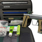 Used Planet Eclipse Geo R5 Paintball Gun Grey/Green Paintball Gun from CPXBrosPaintball Buy/Sell/Trade Paintball Markers, New Paintball Guns, Paintball Hoppers, Paintball Masks, and Hormesis Headbands
