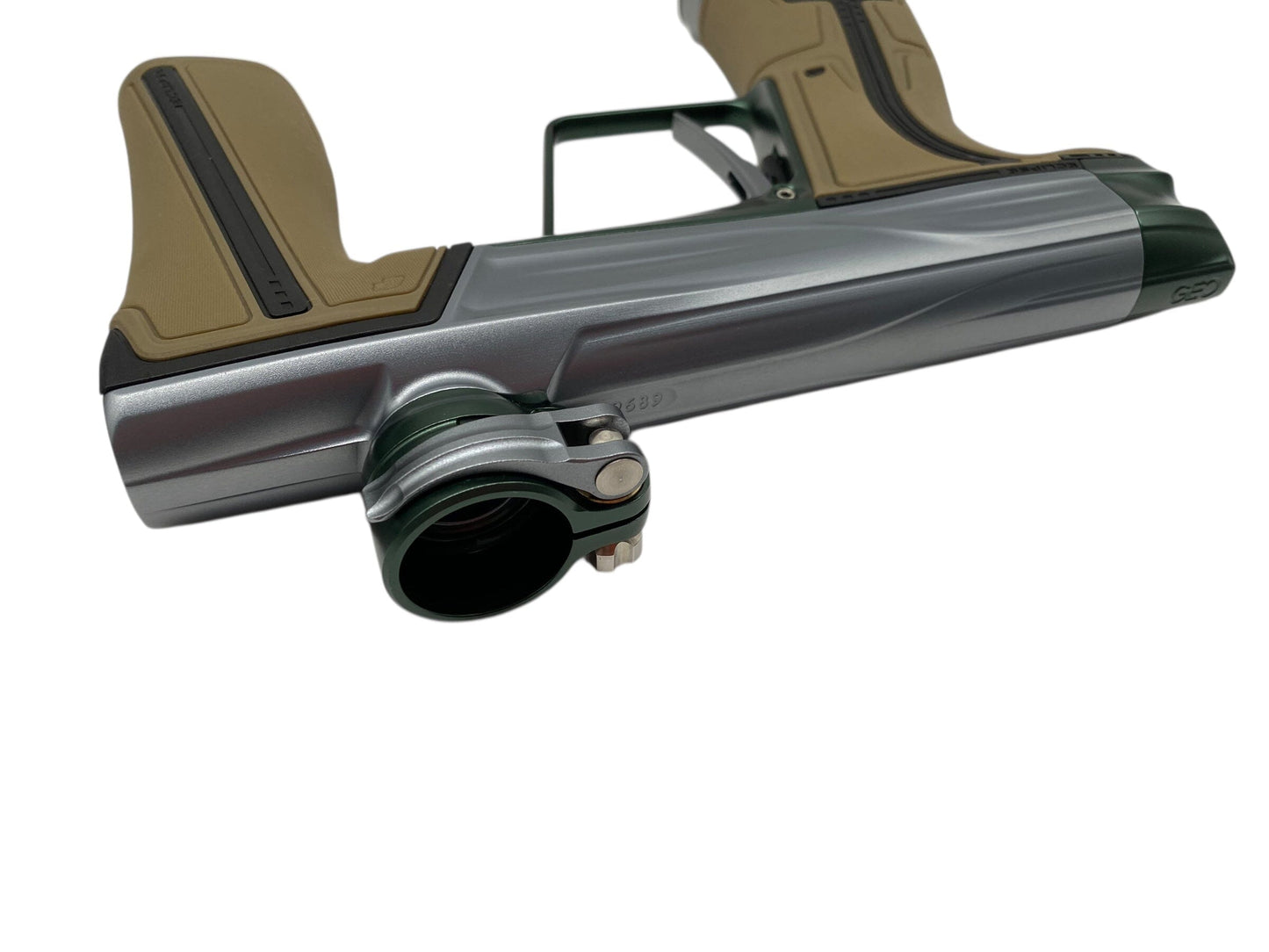 Used Planet Eclipse Geo R5 Paintball Gun Grey/Green Paintball Gun from CPXBrosPaintball Buy/Sell/Trade Paintball Markers, New Paintball Guns, Paintball Hoppers, Paintball Masks, and Hormesis Headbands