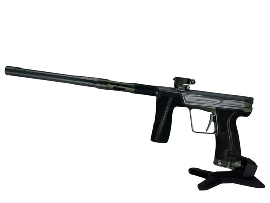 Used Planet Eclipse Geo R5 Paintball Gun Grey/Olive Paintball Gun from CPXBrosPaintball Buy/Sell/Trade Paintball Markers, New Paintball Guns, Paintball Hoppers, Paintball Masks, and Hormesis Headbands