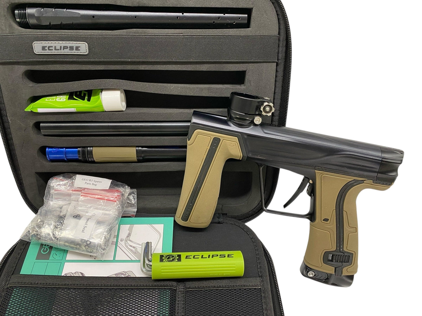 Used Planet Eclipse Geo R5 Paintball Gun Midnight Paintball Gun from CPXBrosPaintball Buy/Sell/Trade Paintball Markers, New Paintball Guns, Paintball Hoppers, Paintball Masks, and Hormesis Headbands