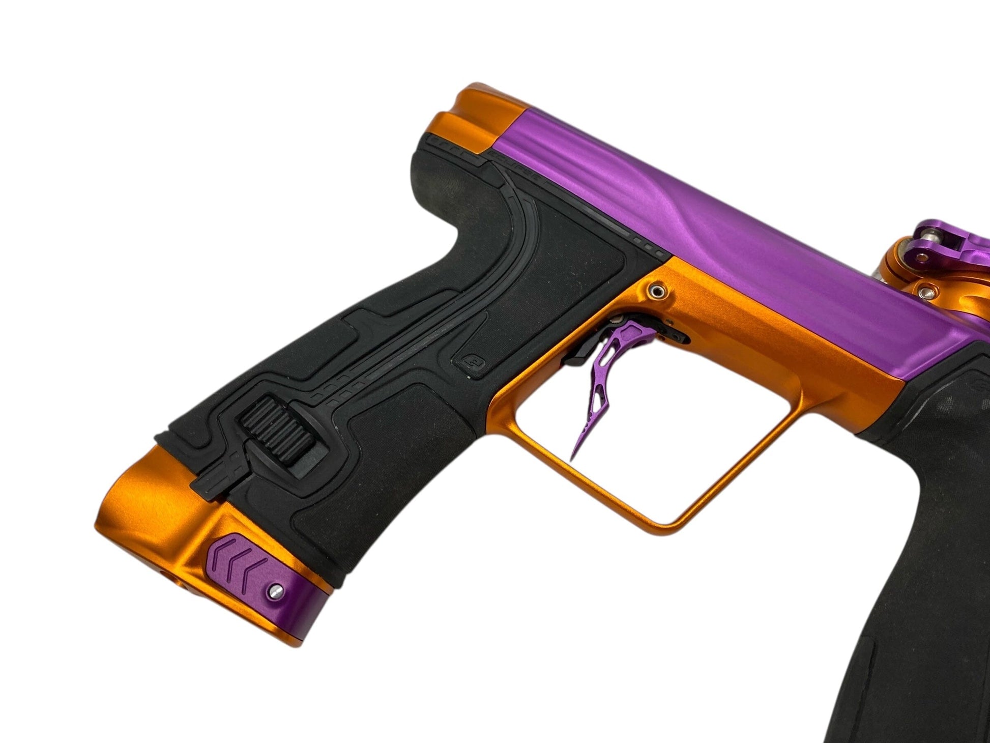 Used Planet Eclipse Geo R5 Paintball Gun Purple/Orange Paintball Gun from CPXBrosPaintball Buy/Sell/Trade Paintball Markers, New Paintball Guns, Paintball Hoppers, Paintball Masks, and Hormesis Headbands