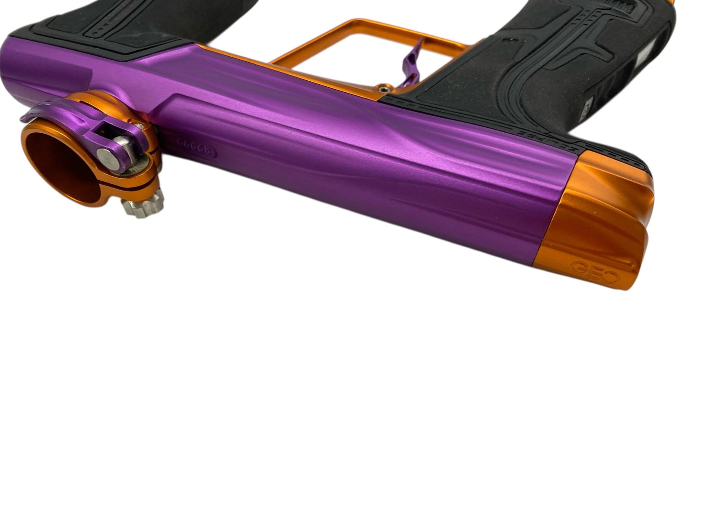 Used Planet Eclipse Geo R5 Paintball Gun Purple/Orange Paintball Gun from CPXBrosPaintball Buy/Sell/Trade Paintball Markers, New Paintball Guns, Paintball Hoppers, Paintball Masks, and Hormesis Headbands