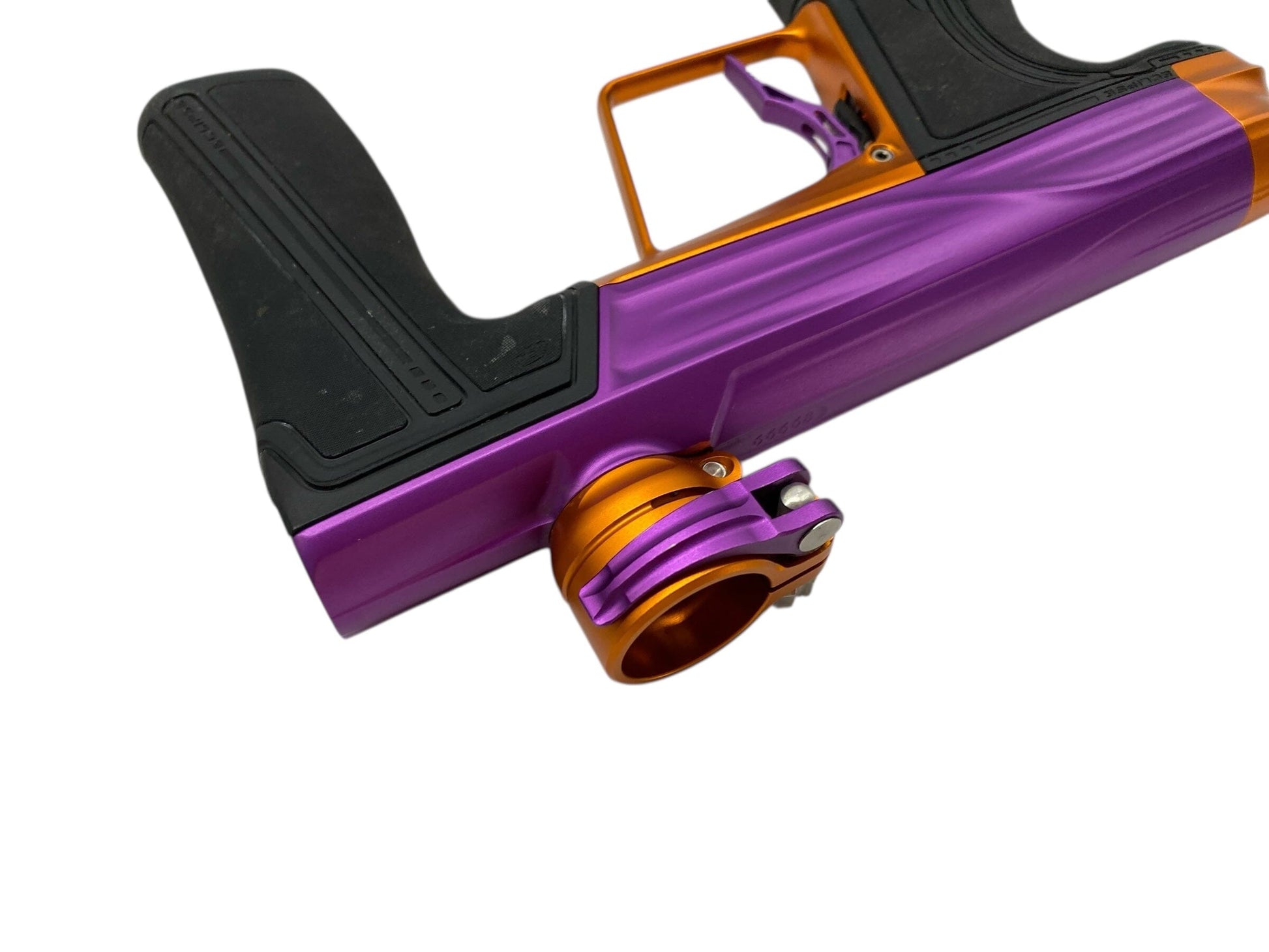 Used Planet Eclipse Geo R5 Paintball Gun Purple/Orange Paintball Gun from CPXBrosPaintball Buy/Sell/Trade Paintball Markers, New Paintball Guns, Paintball Hoppers, Paintball Masks, and Hormesis Headbands