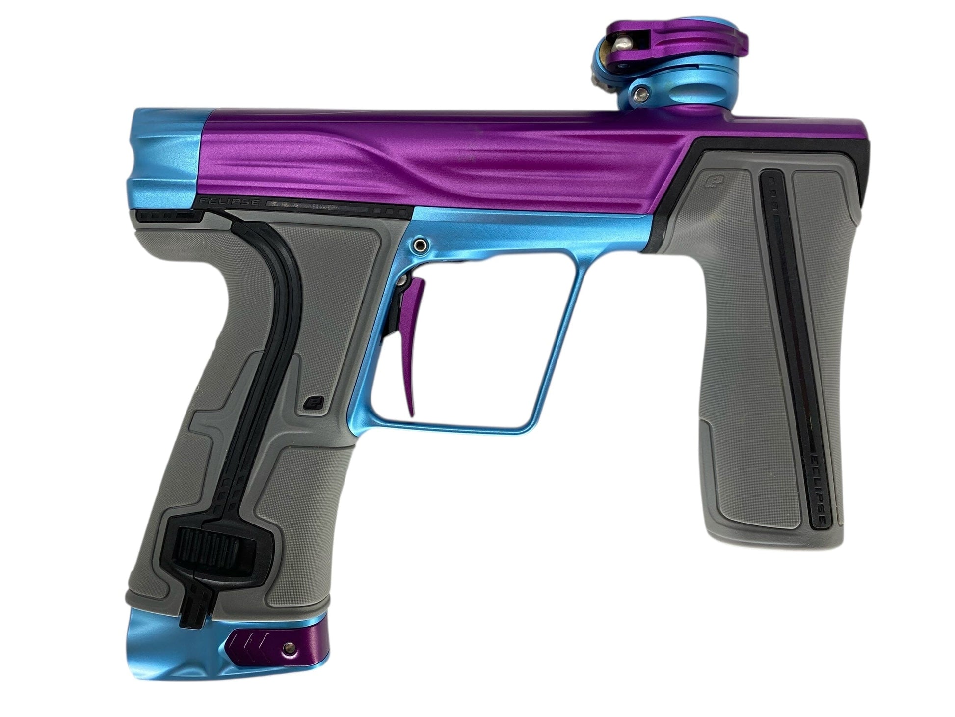 Used Planet Eclipse Geo R5 Paintball Gun Purple/Teal Paintball Gun from CPXBrosPaintball Buy/Sell/Trade Paintball Markers, New Paintball Guns, Paintball Hoppers, Paintball Masks, and Hormesis Headbands