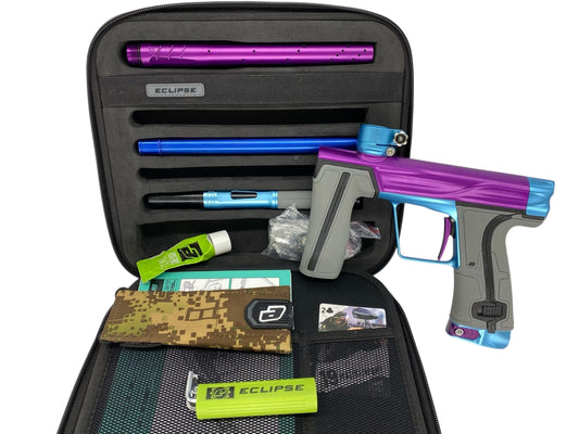 Used Planet Eclipse Geo R5 Paintball Gun Purple/Teal Paintball Gun from CPXBrosPaintball Buy/Sell/Trade Paintball Markers, New Paintball Guns, Paintball Hoppers, Paintball Masks, and Hormesis Headbands