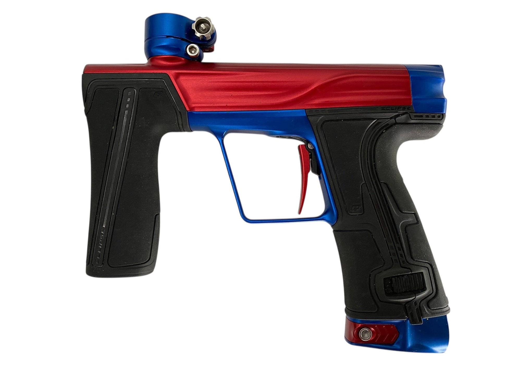 Used Planet Eclipse Geo R5 Paintball Gun Red/Blue Paintball Gun from CPXBrosPaintball Buy/Sell/Trade Paintball Markers, New Paintball Guns, Paintball Hoppers, Paintball Masks, and Hormesis Headbands