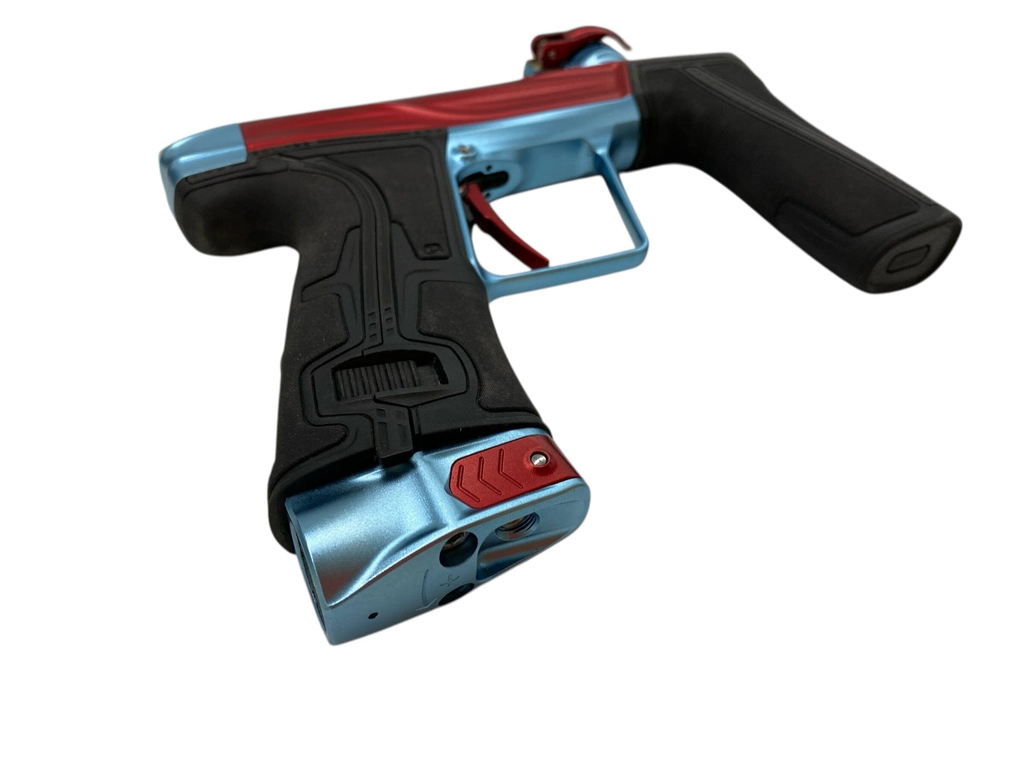 Used Planet Eclipse Geo R5 Paintball Gun Red/Teal Paintball Gun from CPXBrosPaintball Buy/Sell/Trade Paintball Markers, New Paintball Guns, Paintball Hoppers, Paintball Masks, and Hormesis Headbands