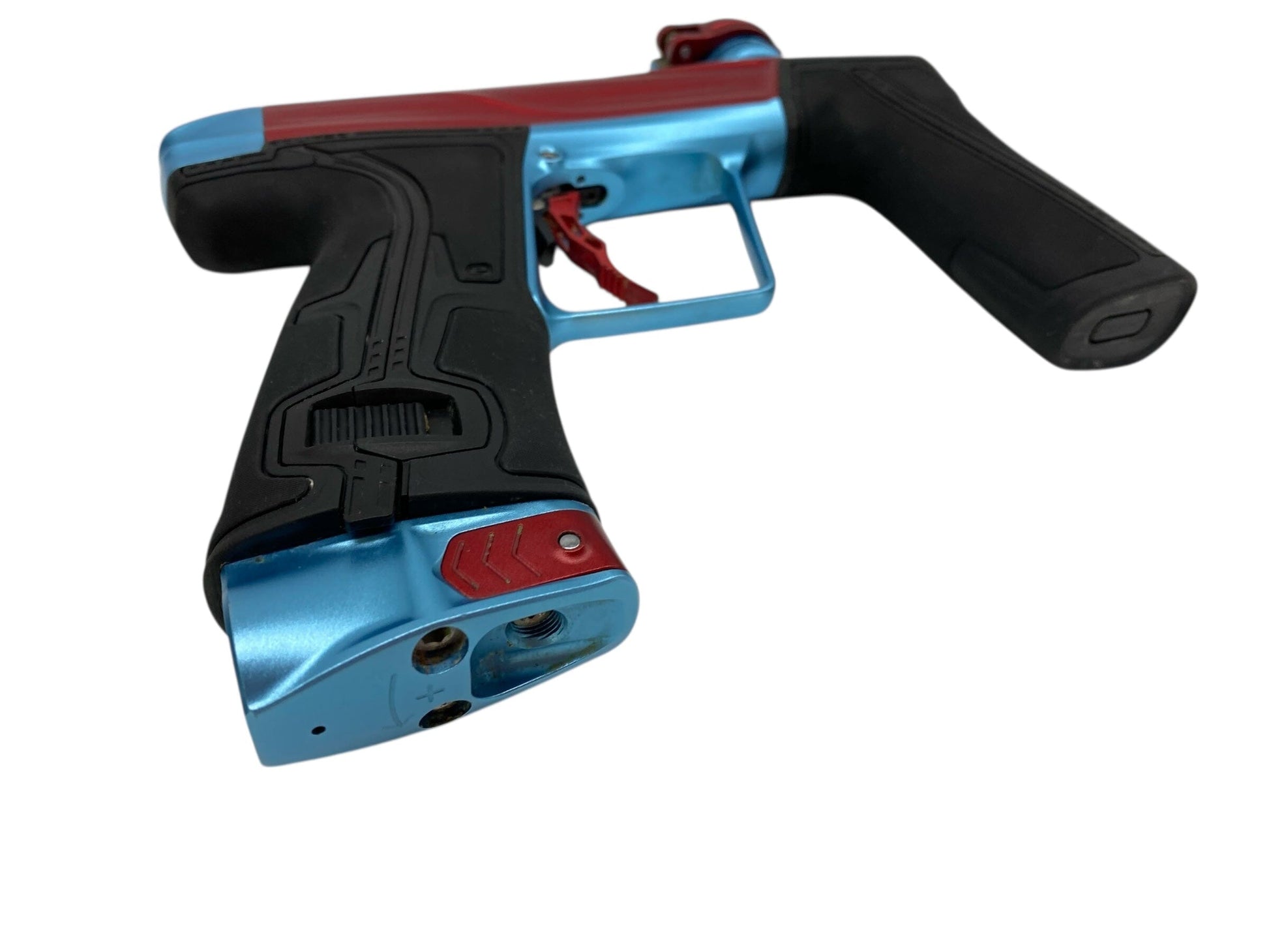 Used Planet Eclipse Geo R5 Paintball Gun Red/Teal Paintball Gun from CPXBrosPaintball Buy/Sell/Trade Paintball Markers, New Paintball Guns, Paintball Hoppers, Paintball Masks, and Hormesis Headbands