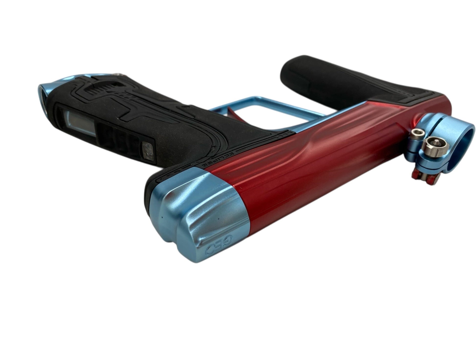 Used Planet Eclipse Geo R5 Paintball Gun Red/Teal Paintball Gun from CPXBrosPaintball Buy/Sell/Trade Paintball Markers, New Paintball Guns, Paintball Hoppers, Paintball Masks, and Hormesis Headbands