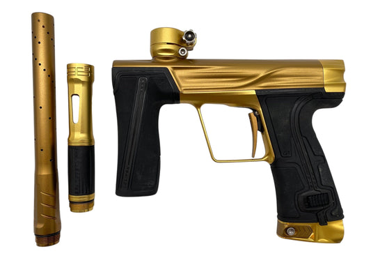 Used Planet Eclipse Geo R5 Paintball Gun Sandstone/Gold Paintball Gun from CPXBrosPaintball Buy/Sell/Trade Paintball Markers, New Paintball Guns, Paintball Hoppers, Paintball Masks, and Hormesis Headbands