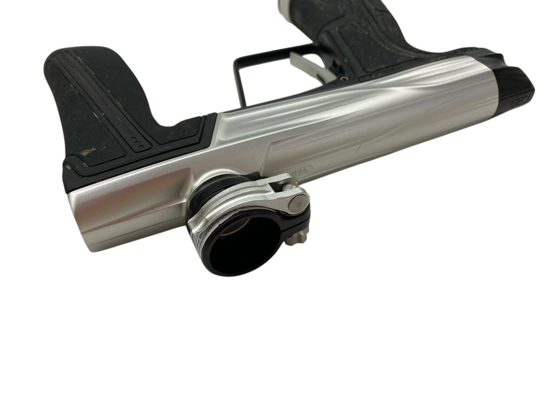 Used Planet Eclipse Geo R5 Paintball Gun Silver/Black Paintball Gun from CPXBrosPaintball Buy/Sell/Trade Paintball Markers, New Paintball Guns, Paintball Hoppers, Paintball Masks, and Hormesis Headbands