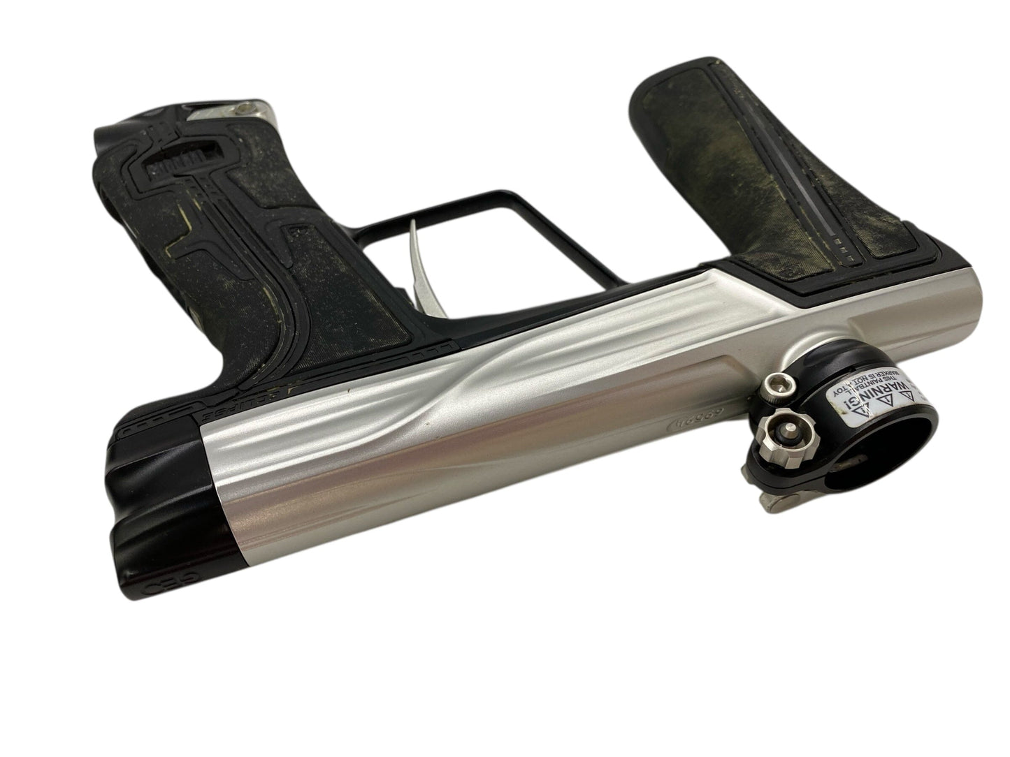 Used Planet Eclipse Geo R5 Paintball Gun Silver/Black Paintball Gun from CPXBrosPaintball Buy/Sell/Trade Paintball Markers, New Paintball Guns, Paintball Hoppers, Paintball Masks, and Hormesis Headbands