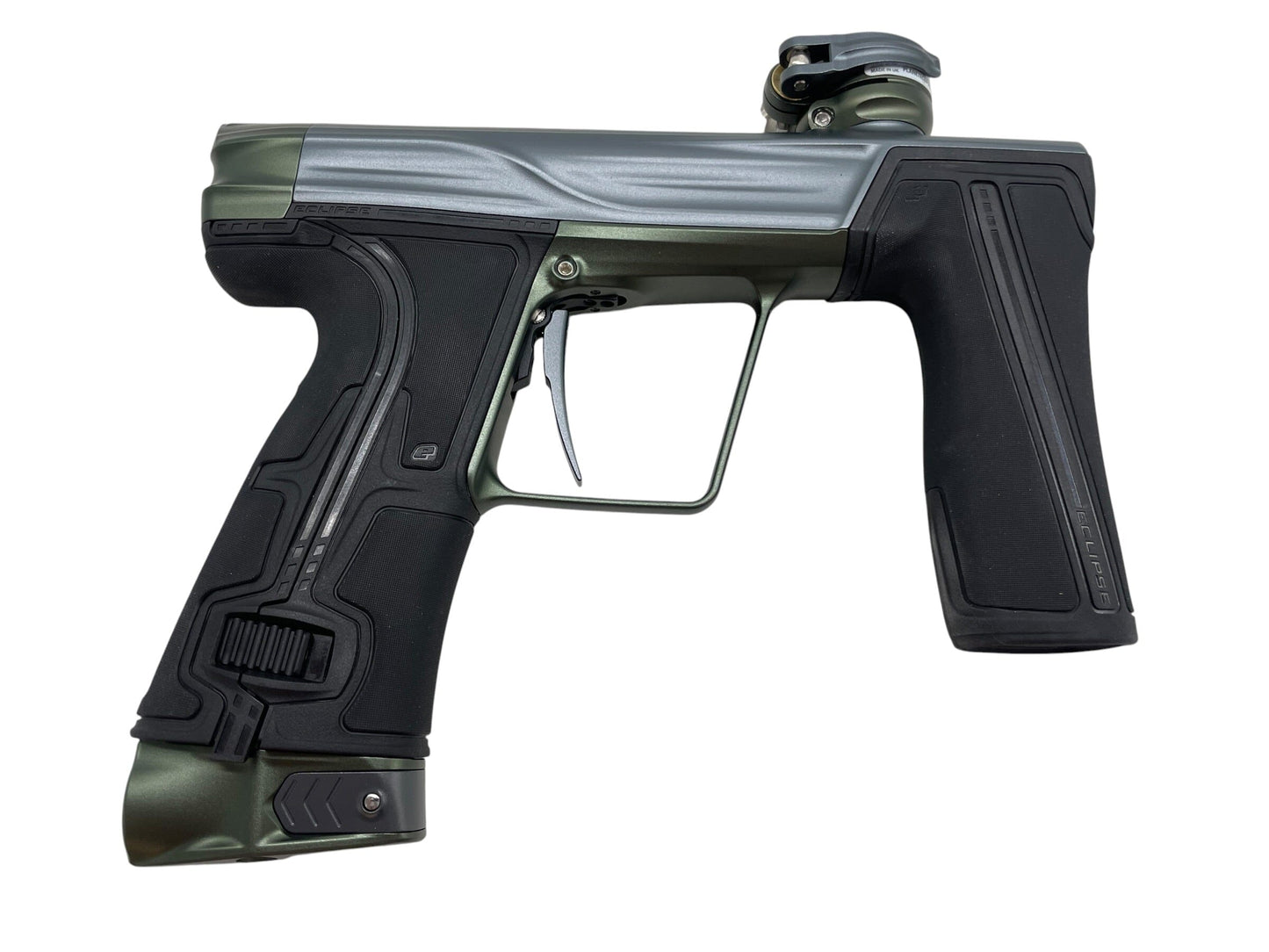 Used Planet Eclipse Geo R5 Pewter/BRG Paintball Gun Paintball Gun from CPXBrosPaintball Buy/Sell/Trade Paintball Markers, New Paintball Guns, Paintball Hoppers, Paintball Masks, and Hormesis Headbands