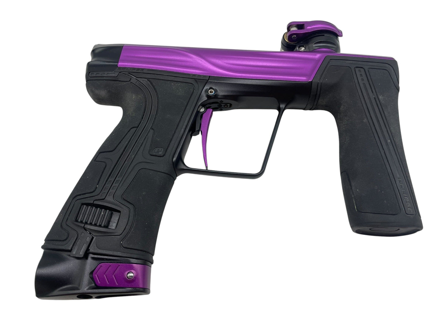 Used Planet Eclipse Geo R5 Purple/Black Paintball Gun Paintball Gun from CPXBrosPaintball Buy/Sell/Trade Paintball Markers, New Paintball Guns, Paintball Hoppers, Paintball Masks, and Hormesis Headbands