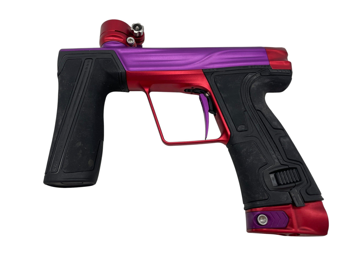 Used Planet Eclipse Geo R5 Purple/Red Paintball Gun Paintball Gun from CPXBrosPaintball Buy/Sell/Trade Paintball Markers, New Paintball Guns, Paintball Hoppers, Paintball Masks, and Hormesis Headbands