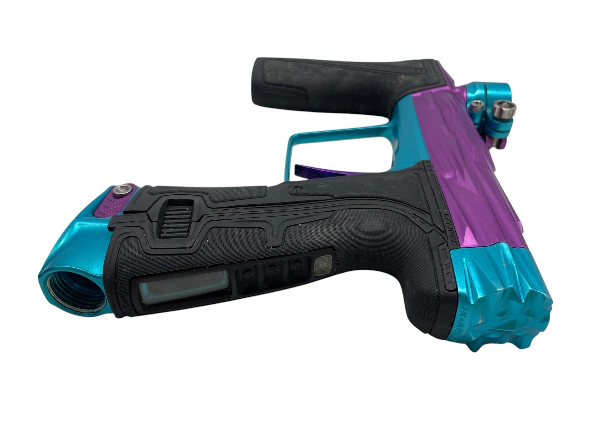 Used Planet Eclipse Geo R5 Razr Purple/Teal Paintball Gun Paintball Gun from CPXBrosPaintball Buy/Sell/Trade Paintball Markers, New Paintball Guns, Paintball Hoppers, Paintball Masks, and Hormesis Headbands