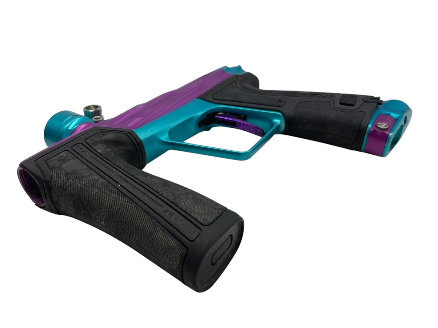 Used Planet Eclipse Geo R5 Razr Purple/Teal Paintball Gun Paintball Gun from CPXBrosPaintball Buy/Sell/Trade Paintball Markers, New Paintball Guns, Paintball Hoppers, Paintball Masks, and Hormesis Headbands