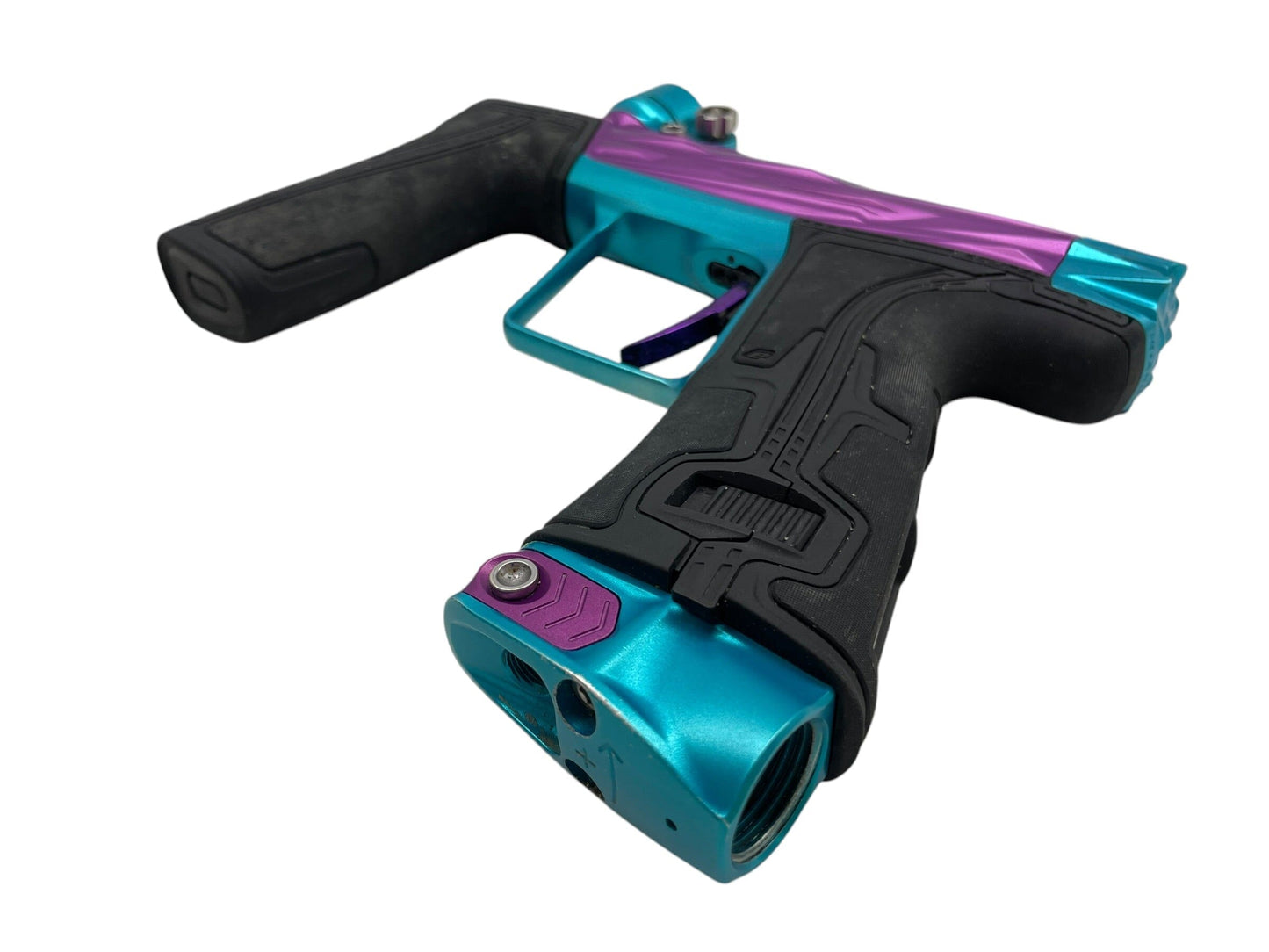 Used Planet Eclipse Geo R5 Razr Purple/Teal Paintball Gun Paintball Gun from CPXBrosPaintball Buy/Sell/Trade Paintball Markers, New Paintball Guns, Paintball Hoppers, Paintball Masks, and Hormesis Headbands