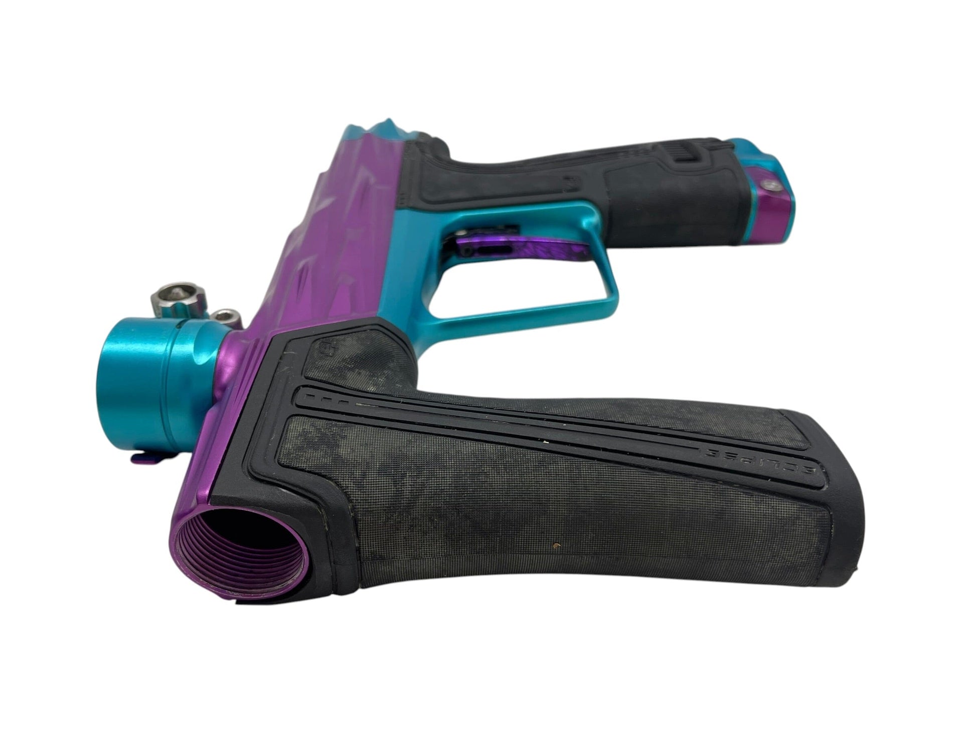 Used Planet Eclipse Geo R5 Razr Purple/Teal Paintball Gun Paintball Gun from CPXBrosPaintball Buy/Sell/Trade Paintball Markers, New Paintball Guns, Paintball Hoppers, Paintball Masks, and Hormesis Headbands
