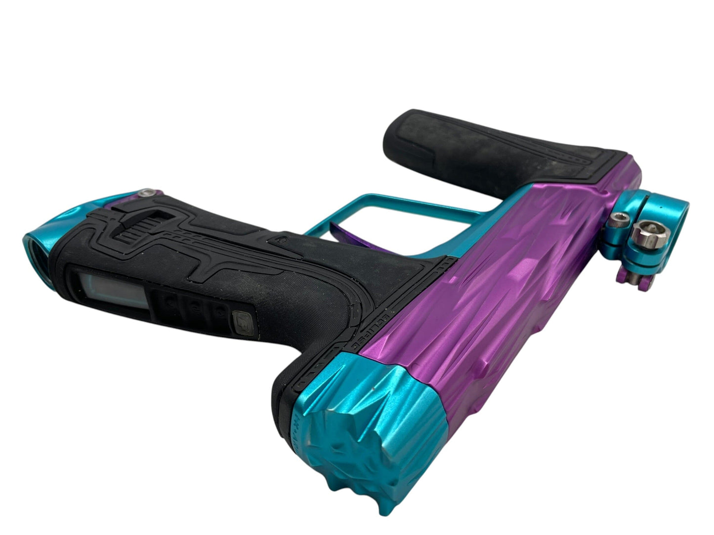 Used Planet Eclipse Geo R5 Razr Purple/Teal Paintball Gun Paintball Gun from CPXBrosPaintball Buy/Sell/Trade Paintball Markers, New Paintball Guns, Paintball Hoppers, Paintball Masks, and Hormesis Headbands