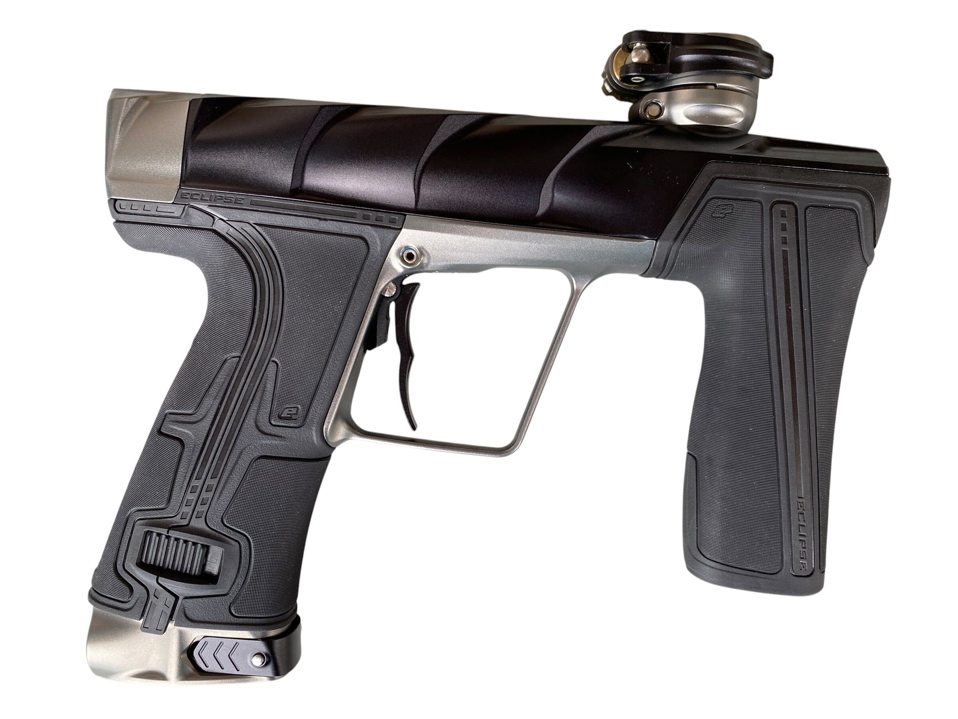 Used Planet Eclipse Geo R5 Scales Black/Grey Paintball Gun Paintball Gun from CPXBrosPaintball Buy/Sell/Trade Paintball Markers, New Paintball Guns, Paintball Hoppers, Paintball Masks, and Hormesis Headbands